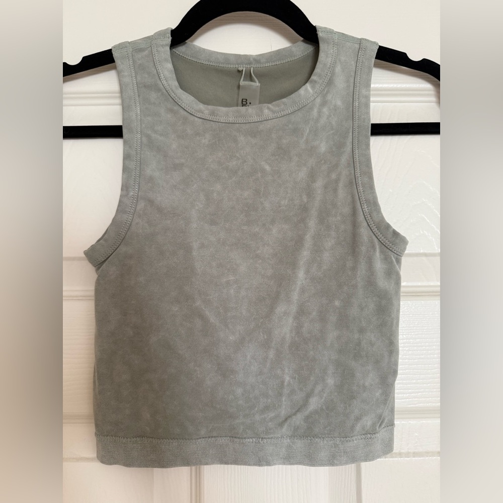 Garage Light Green Crop Top